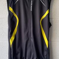 Gilet ciclismo nero smanicato bici mtb gravel