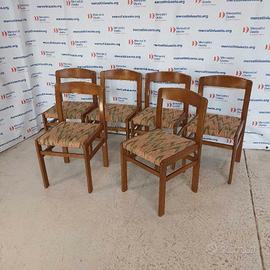 6 Sedie da Pranzo Vintage