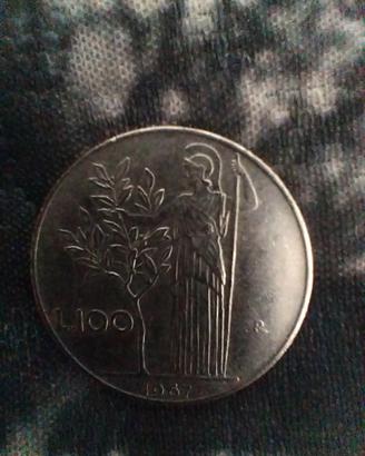 Moneta da 100 Lire del 1957 rara