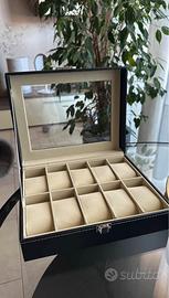 Scatola porta orologi a 10 scomparti