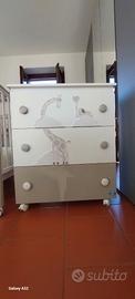 Lettino + cassettiera (fasciatoio)