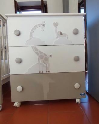 Lettino + cassettiera (fasciatoio)