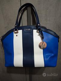 Borsa Liu Jo tricolore blu/bianco 
