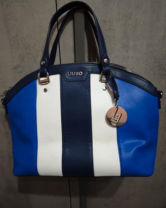 Borsa Liu Jo tricolore blu/bianco 