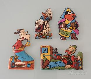 Lotto di 4 Figurine Gadget Formaggino Mio Anni 70