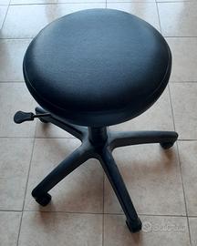 Sgabello con ruote