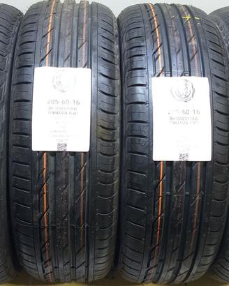 4 GOMME 205 60 16 BRIDGESTONE A74133