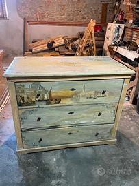 Cassettone specchiera