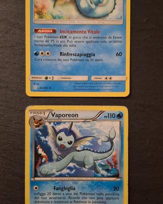Vaporeon 42/236 (2019) & Vaporeon 25/108 (2012)