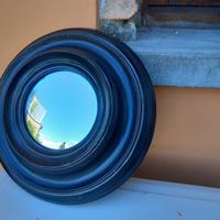 Specchio in legno nero
