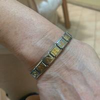 Bracciale acciaio e oro