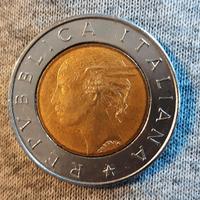 Moneta 500 lire centenario