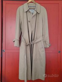 Trench Aquascutum 54-XL beige in cotone