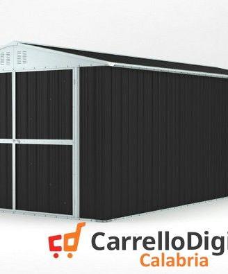 Box garage auto in Acciaio 327x611cm 19mq nero