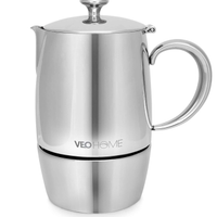 VeoHome Caffettiera Induzione 6 Tazze 300 ml con F