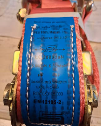 CINGHIA FERMA CARICO OMOLOGATA