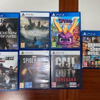 GIOCHI PS4 / PS5 prezzo indicativo 