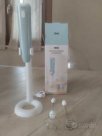 schiumalatte celeste e bianco 