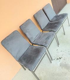 4  SEDIE GRIGIE di qualità e COME NUOVE