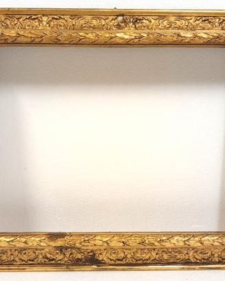 CORNICE LIBERTY antica legno/pastiglia dorata 3di3