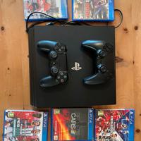 Ps4 pro + 2 consolle e 5 giochi