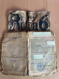 Rara targa Roma rumi 125  moto d'epoca
