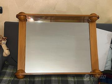 Specchiera bagno Vintage in frassino