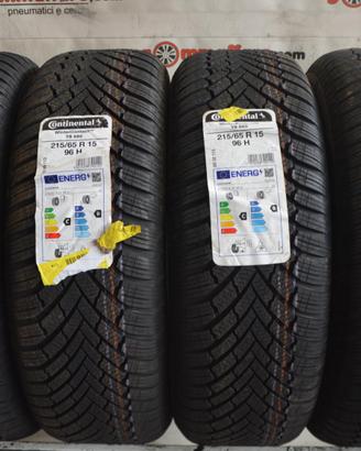 4 Pneumatici 215/65 R15 Continental Wintercontact 