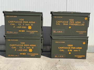 Cassette porta munizioni militari