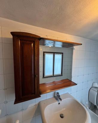 Mobile in legno Con Specchio Bagno