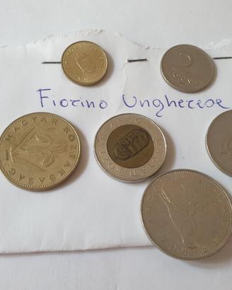 6 monete ungheresi