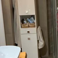 Mobile Girevole Bianco da Bagno