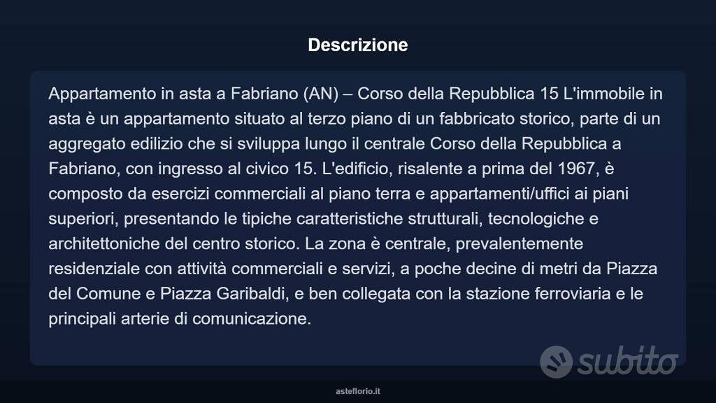 Appartamento – Fabriano, Castelvecchio, Ancona - Altro