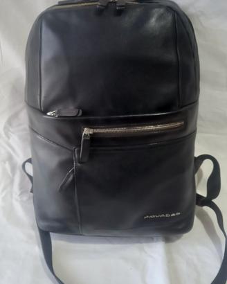zaino piquadro nero in pelle 