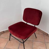 Poltrona Westwing Velluto Bordeaux