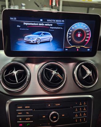 car tablet android auto car play mercedes cla