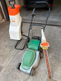 Set giardinaggio tagliaerba