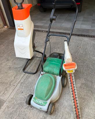 Set giardinaggio tagliaerba