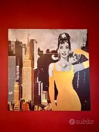 Tela New York - Audrey Hepburn