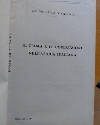 Libro antico anno 1920/1930 sul clima