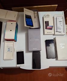 Sony Xperia 5 IV + Xperia XZ2 compact + Xperia X 