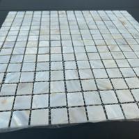 Mosaico gres - bianco perla