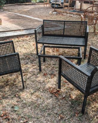 Set poltrone da giardino