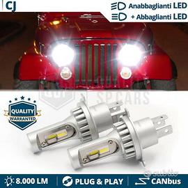 Lampadine LED per Fari JEEP WILLYS CJ Luci Bianche