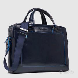 Borsa Piquadro da lavoro porta pc in pelle BLU