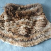 mantella in pelliccia di lapin