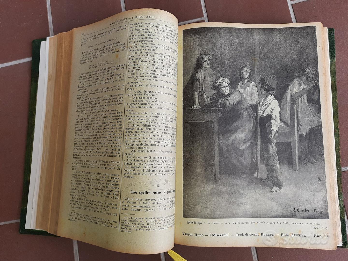 Libro antico romanzo I MISERABILI ediz.1924 - Libri e Riviste In vendita  a Ancona