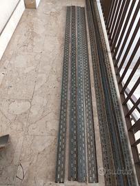 11 montanti angolari per scaffali 