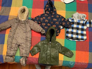 4 giacche bimbo 6-9mesi