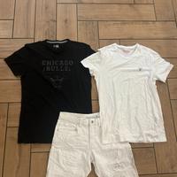 Due magliette guess e new era e panta clayton